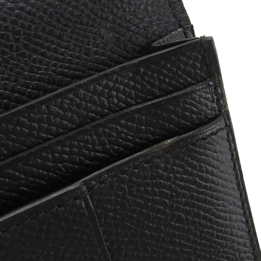 HERMES Long Wallet Purse Epsom black Beansufla