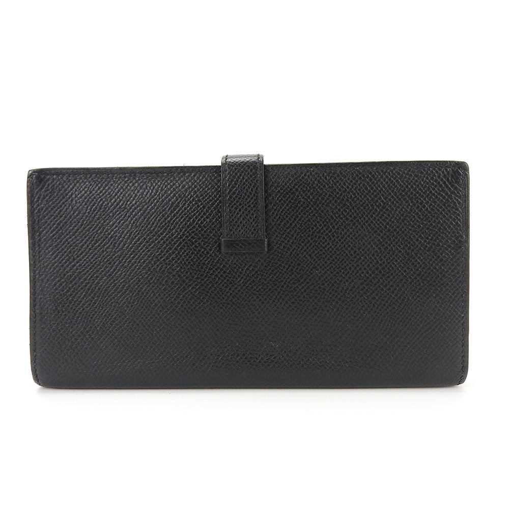 HERMES Long Wallet Purse Epsom black Beansufla