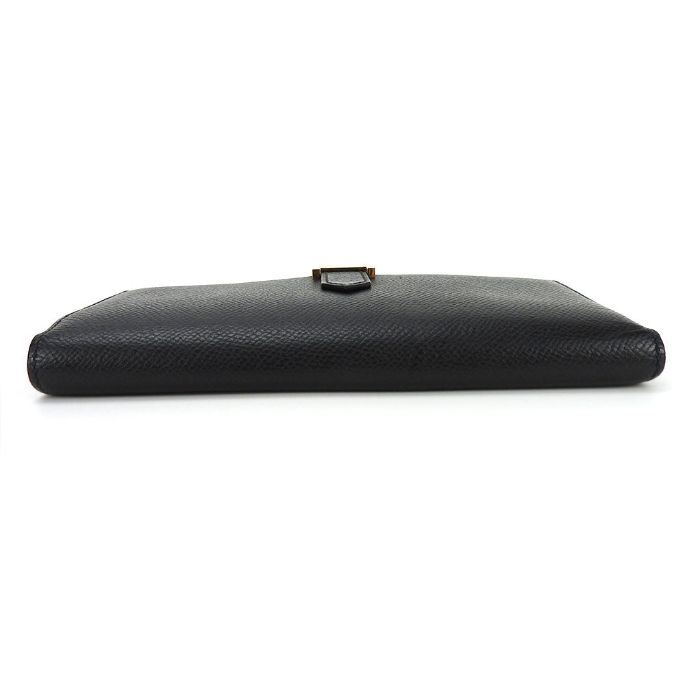HERMES Long Wallet Purse Epsom black Beansufla