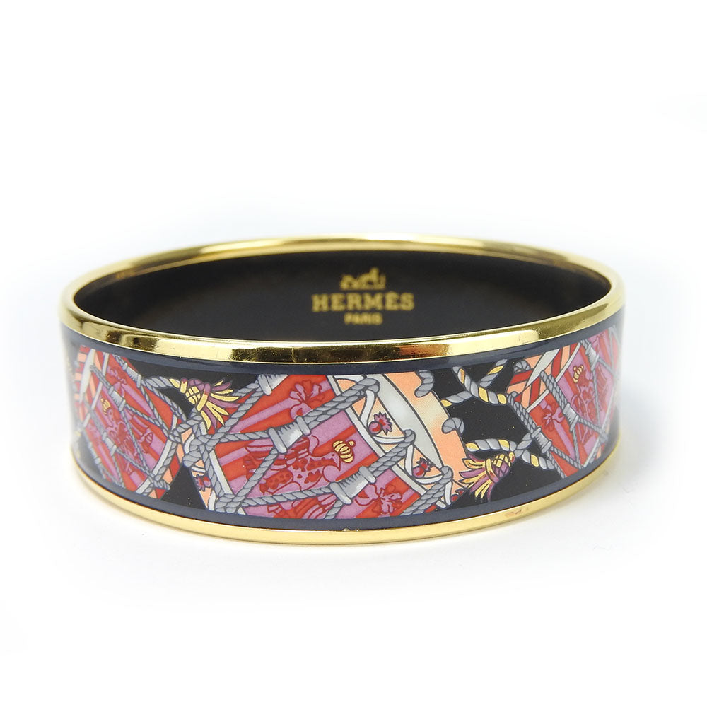 HERMES bracelet Metal, Cloisonne multicolor Emilel GM Women Used