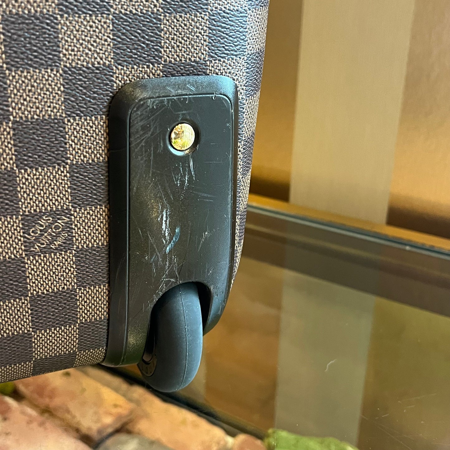 LOUIS VUITTON  Pegase 50 Damier Ebene Canvas Suitcase