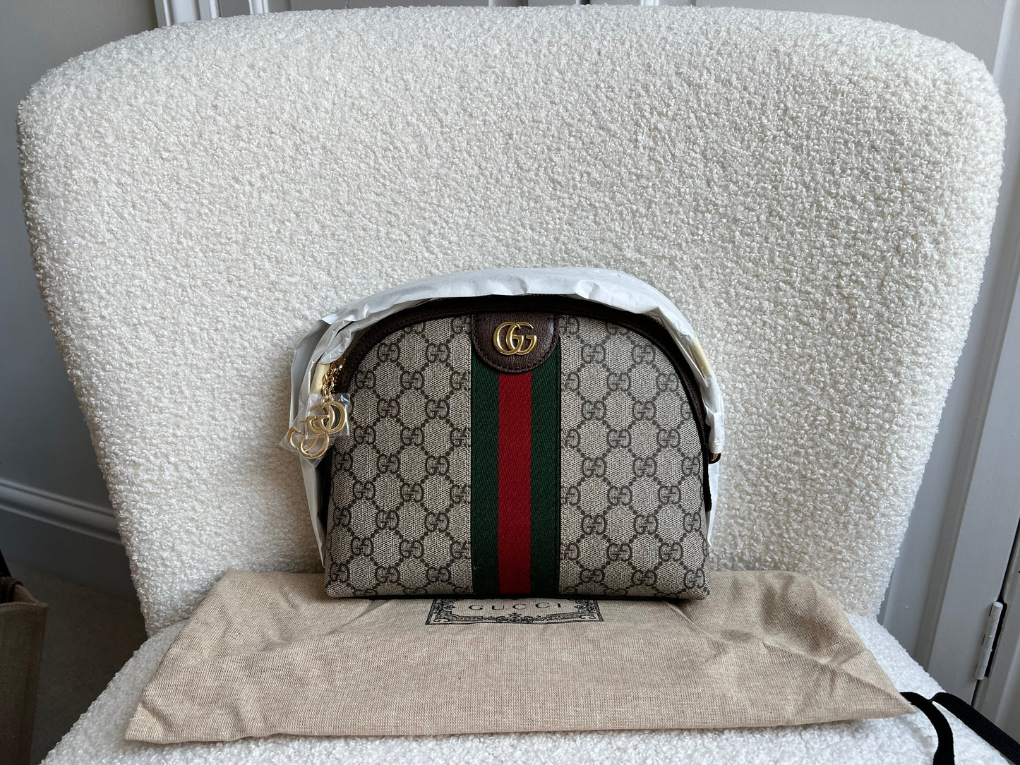 Gucci Ophidia GG Supreme Rounded Top Shoulder Bag (RRP £1,380)