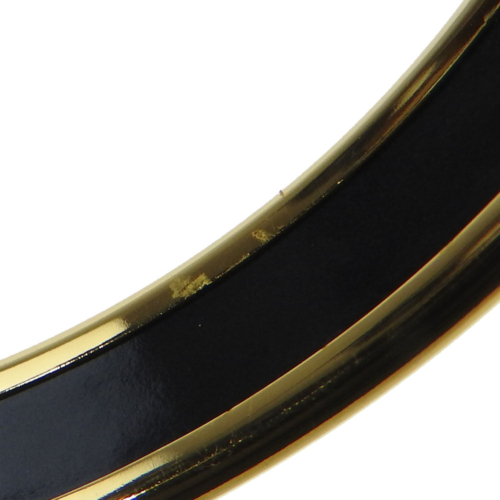 HERMES Bangle Enamel, Metal gold Emaille PM Women Used