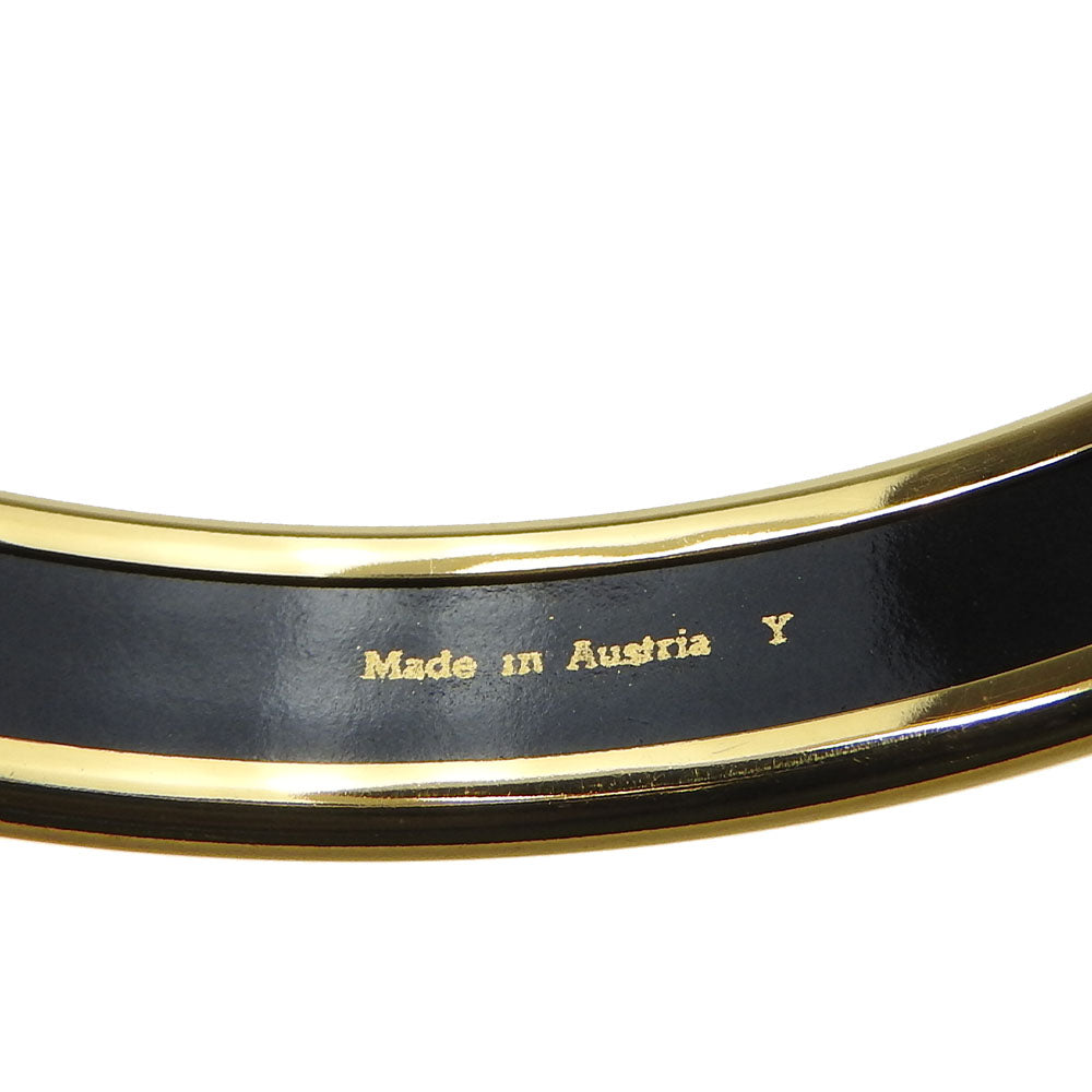 HERMES Bangle Enamel, Metal gold Emaille PM Women Used