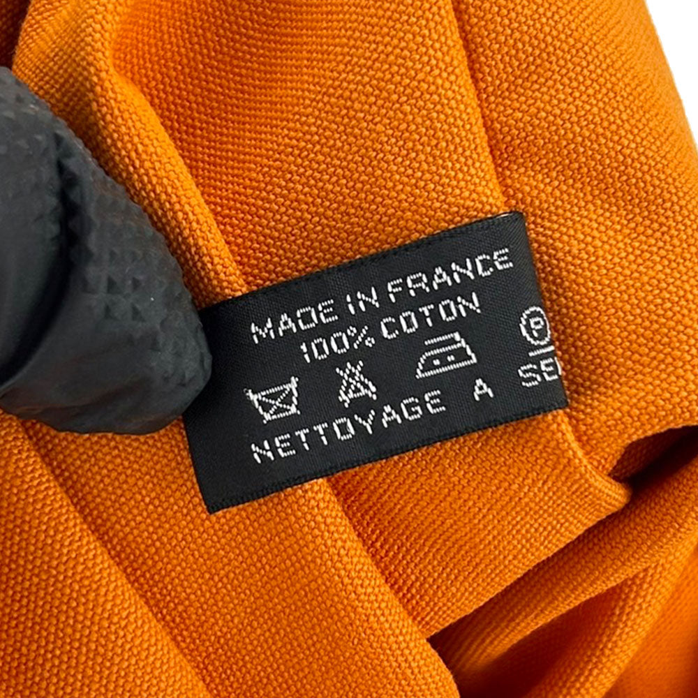 HERMES Pouch canvas Orange Bora Bora Pouch GM unisex(Unisex) Used