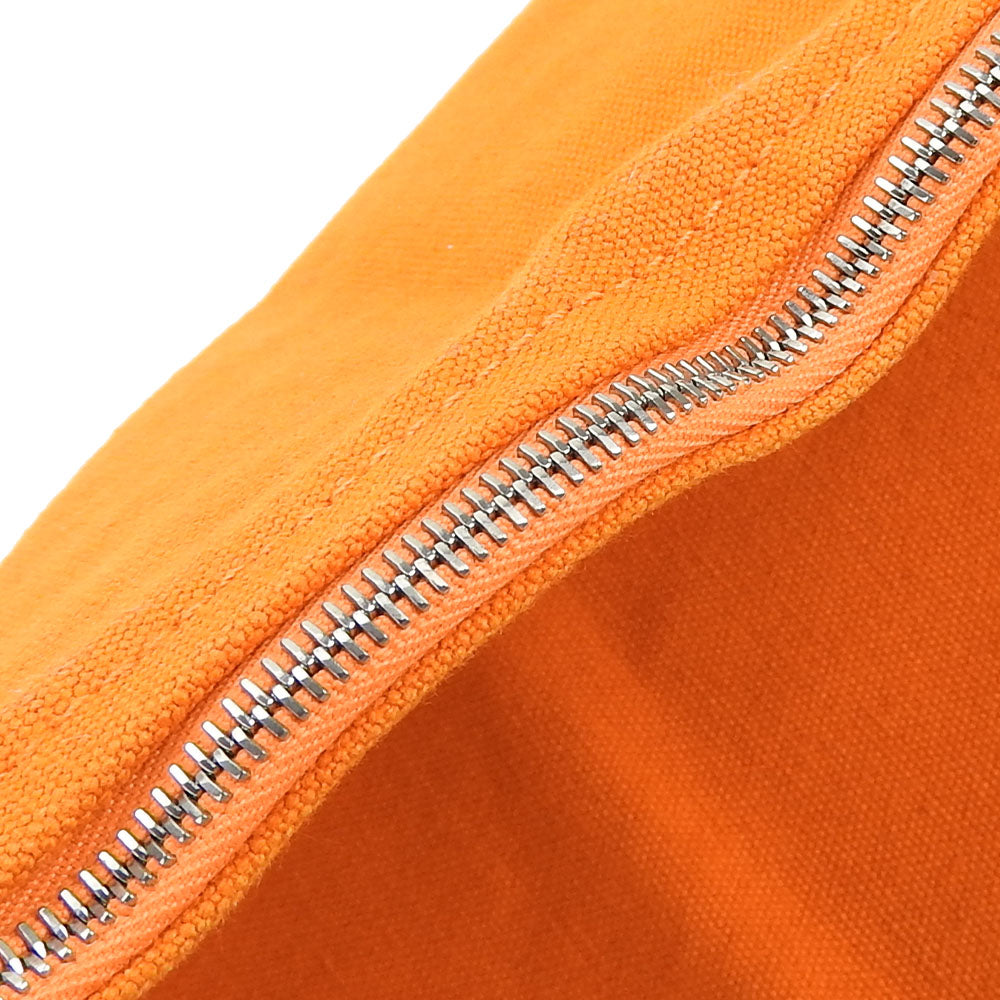 HERMES Pouch canvas Orange Bora Bora Pouch GM unisex(Unisex) Used