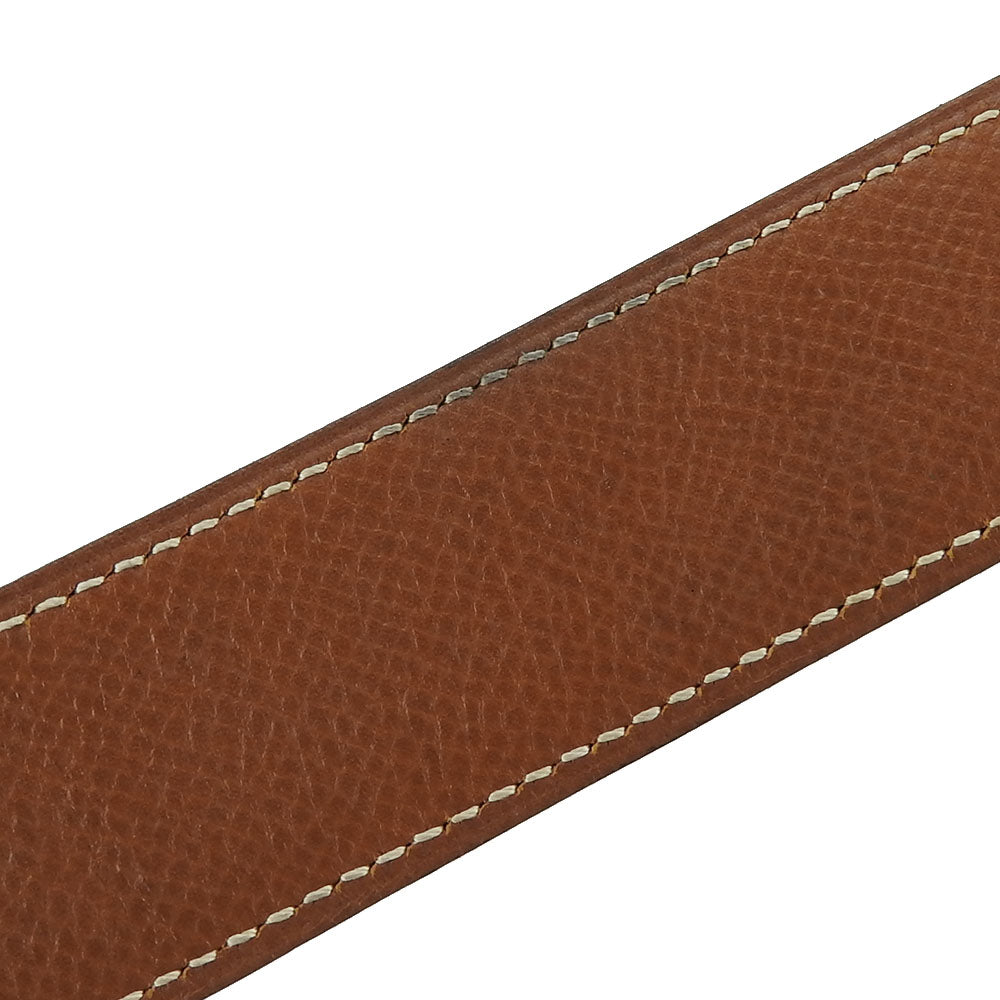 HERMES belt Courchevel , Box calf gold Constance Women Used