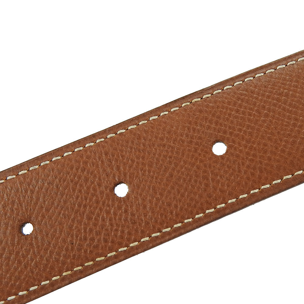 HERMES belt Courchevel , Box calf gold Constance Women Used