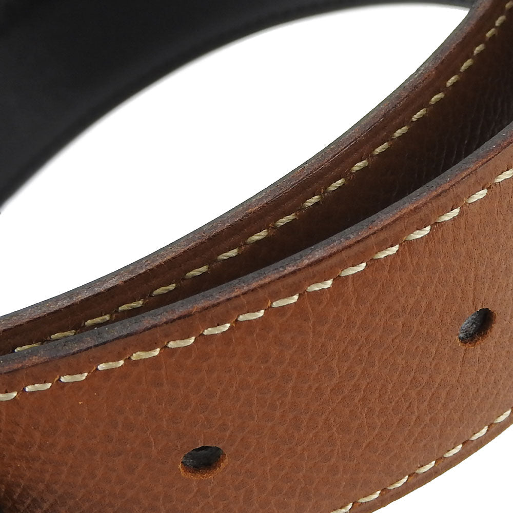 HERMES belt Courchevel , Box calf gold Constance Women Used
