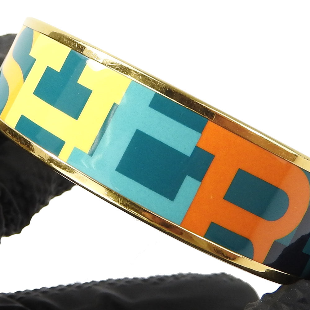 HERMES bracelet Enamel, Metal Green type Emile Women Used