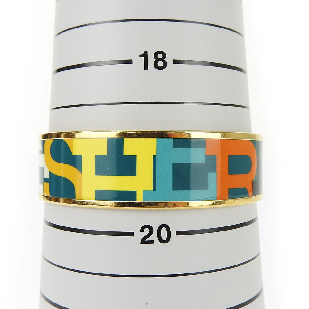 HERMES bracelet Enamel, Metal Green type Emile Women Used