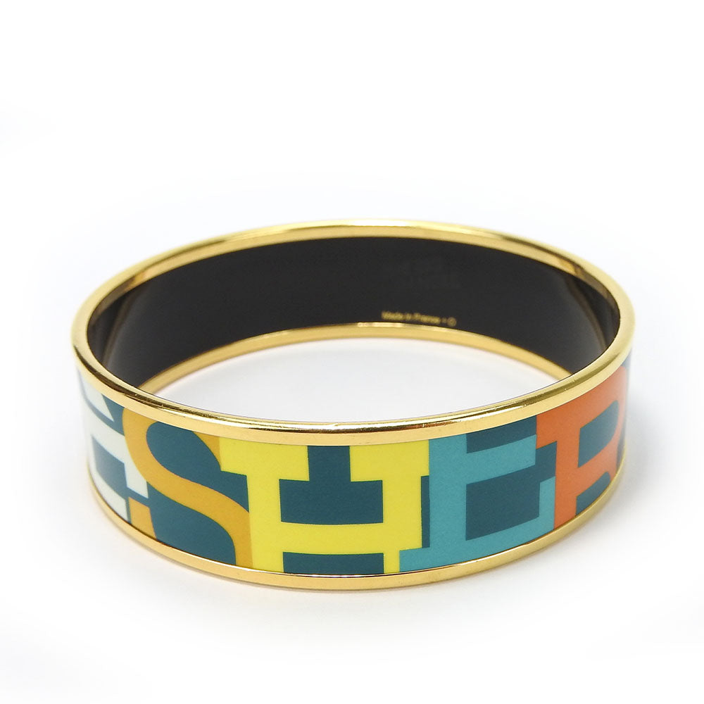 HERMES bracelet Enamel, Metal Green type Emile Women Used
