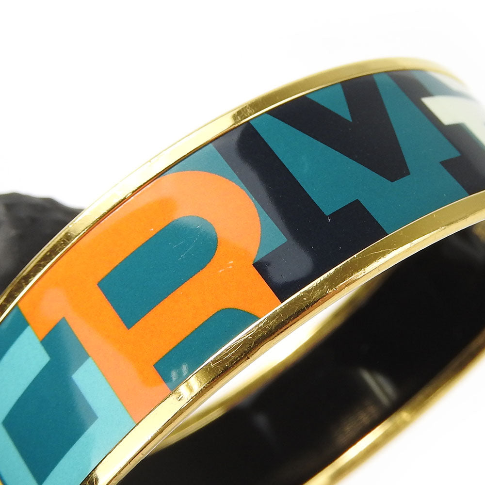 HERMES bracelet Enamel, Metal Green type Emile Women Used