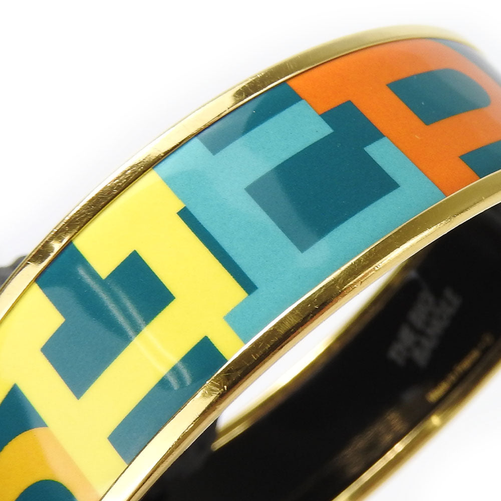 HERMES bracelet Enamel, Metal Green type Emile Women Used