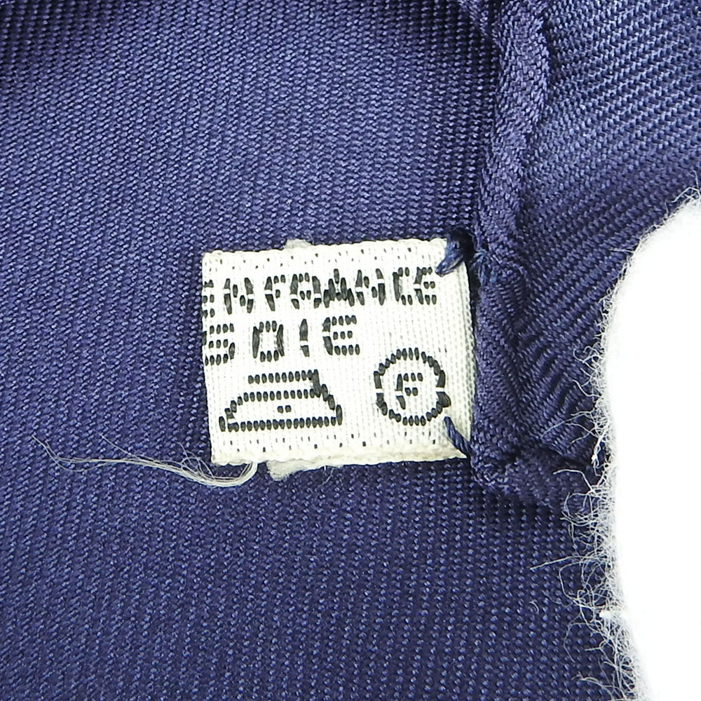 HERMES scarf silk Navy Carre90 Women Used