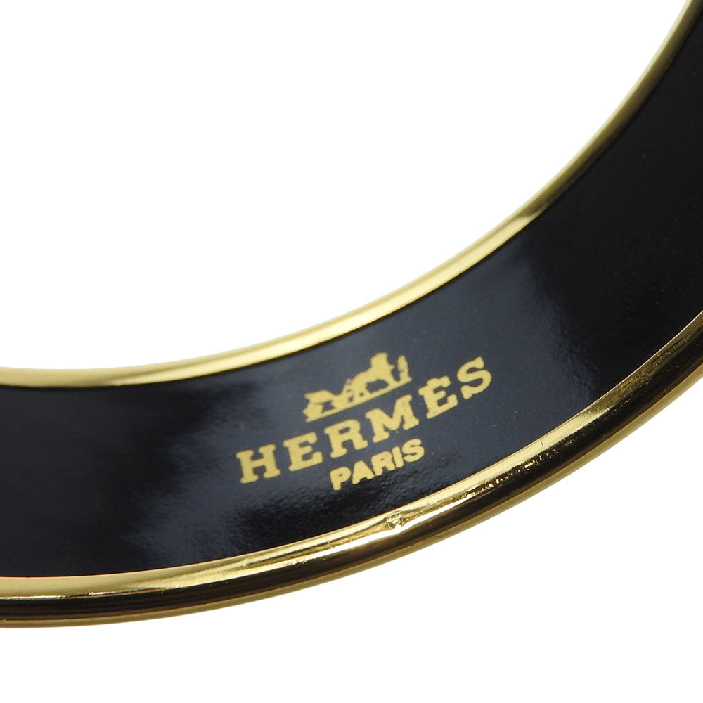 HERMES bracelet Metal, Enamel green Emilel GM Women Used