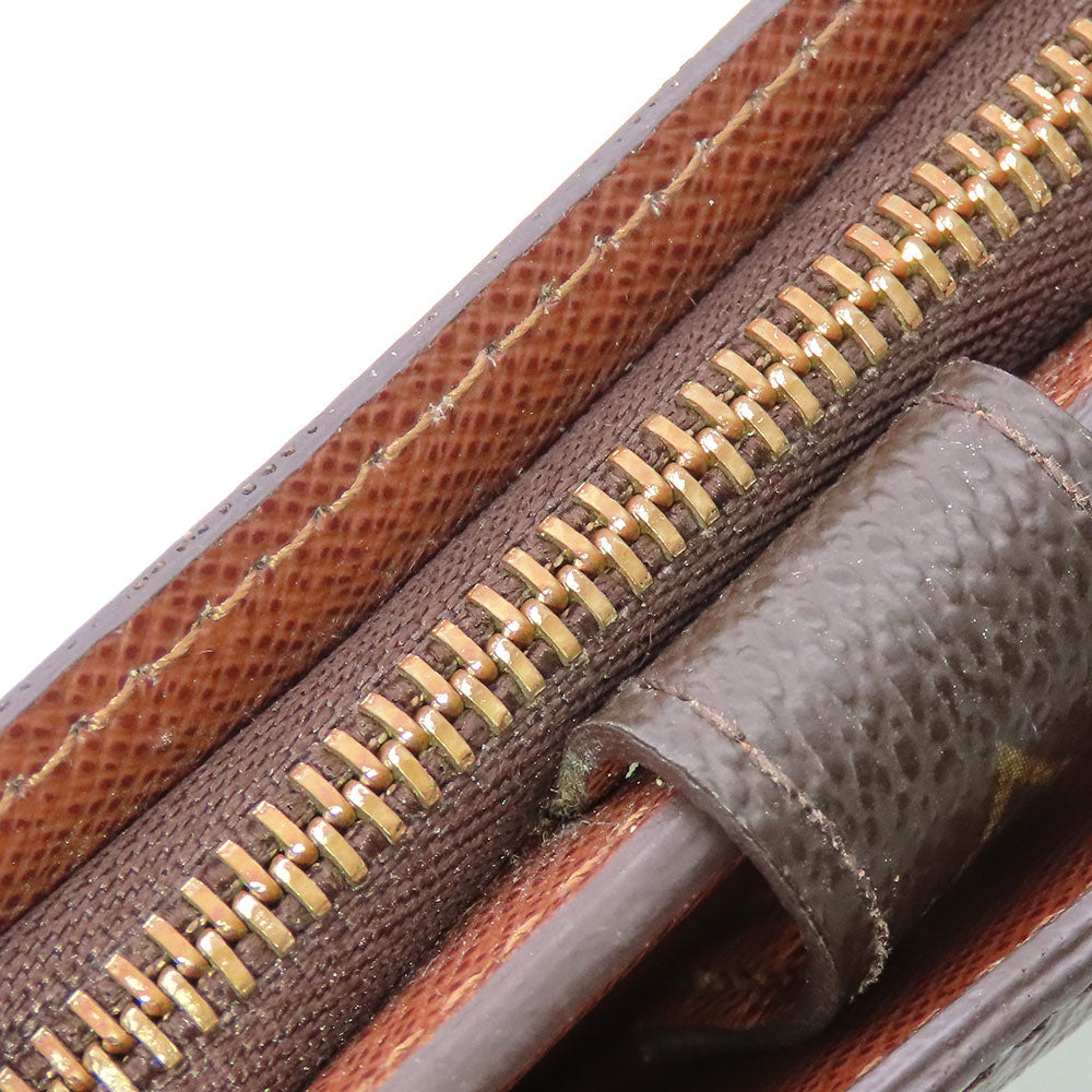 LOUIS VUITTON Bifold Wallet M61667 Monogram Brown Compact zip Women Used
