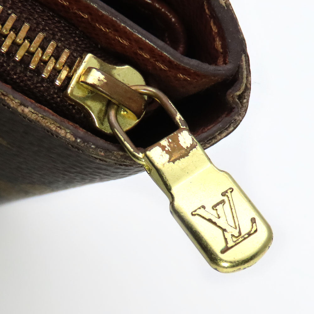 LOUIS VUITTON Bifold Wallet M61667 Monogram Brown Compact zip Women Used