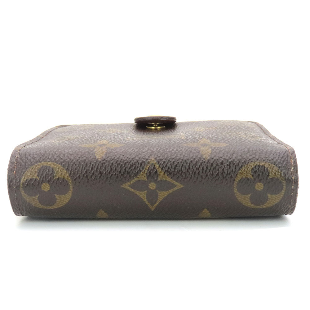 LOUIS VUITTON Bifold Wallet M61667 Monogram Brown Compact zip Women Used