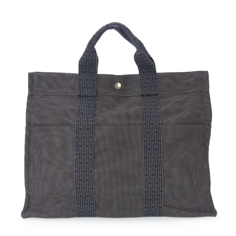 HERMES Tote Bag polyester gray Her Line unisex(Unisex) Used