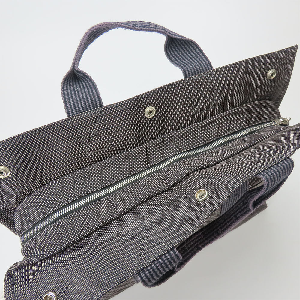 HERMES Tote Bag polyester gray Her Line unisex(Unisex) Used