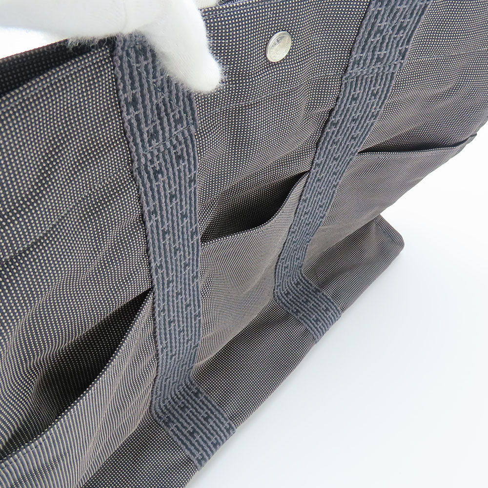 HERMES Tote Bag polyester gray Her Line unisex(Unisex) Used