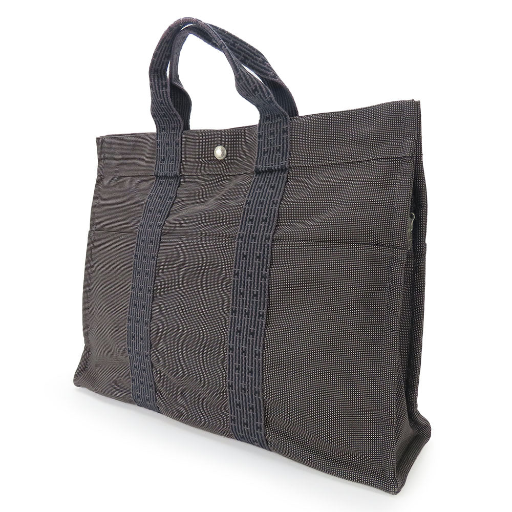 HERMES Tote Bag polyester gray Her Line unisex(Unisex) Used