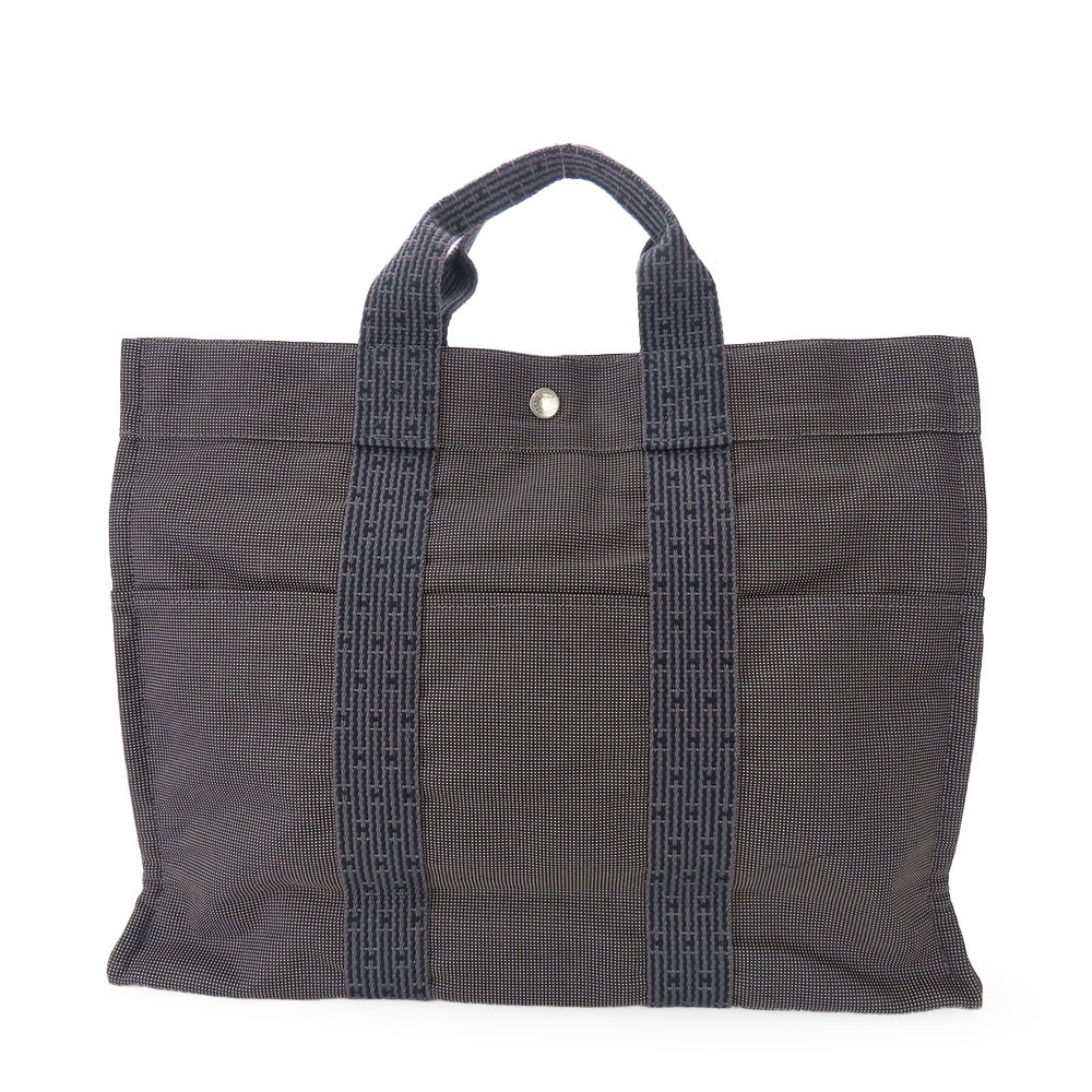 HERMES Tote Bag polyester gray Her Line unisex(Unisex) Used