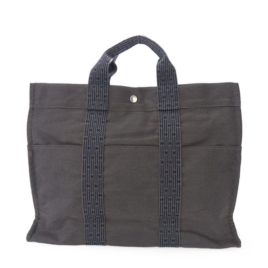 HERMES Tote Bag polyester gray Her Line unisex(Unisex) Used