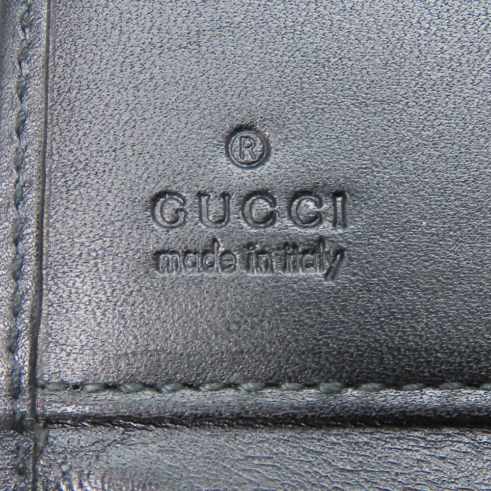 GUCCI Long Wallet Purse 035.0416.2180 GG canvas black Web line unisex(Unisex) Used