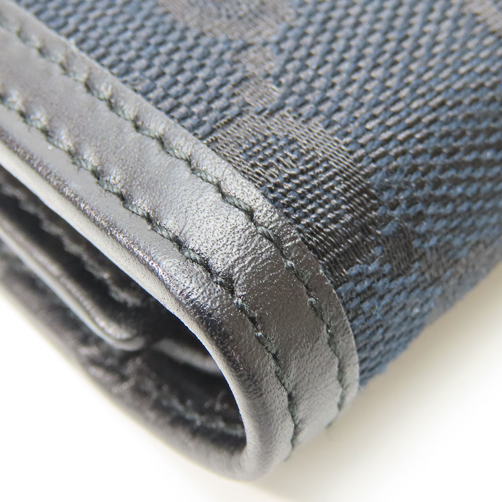 GUCCI Long Wallet Purse 035.0416.2180 GG canvas black Web line unisex(Unisex) Used