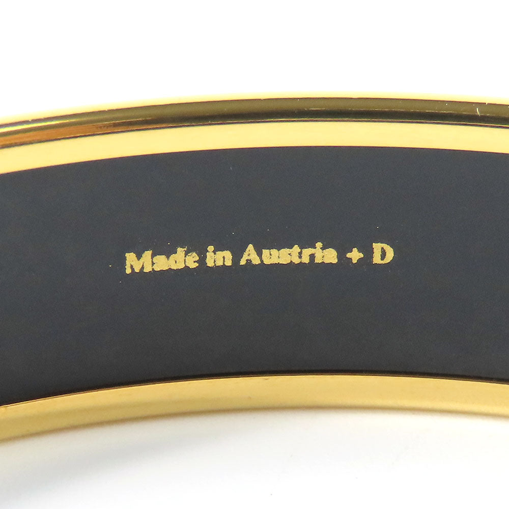 HERMES Bangle Metal, Enamel Red Emile Women Used