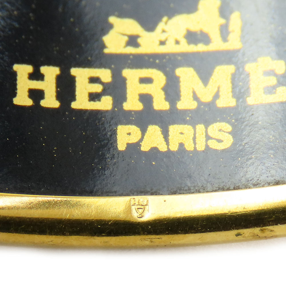 HERMES Bangle Metal, Cloisonne Red Emilel GM Women Used