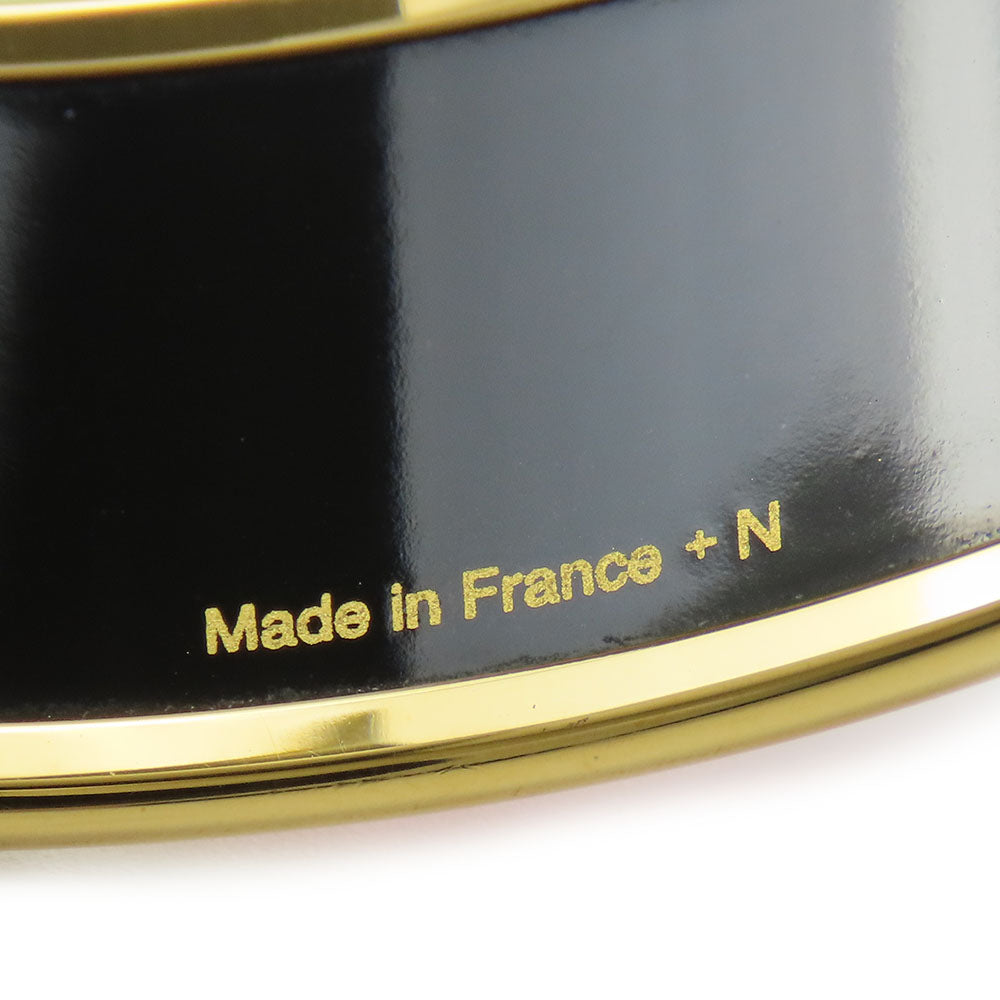HERMES Bangle Metal, Cloisonne Orange Emilel GM Women Used