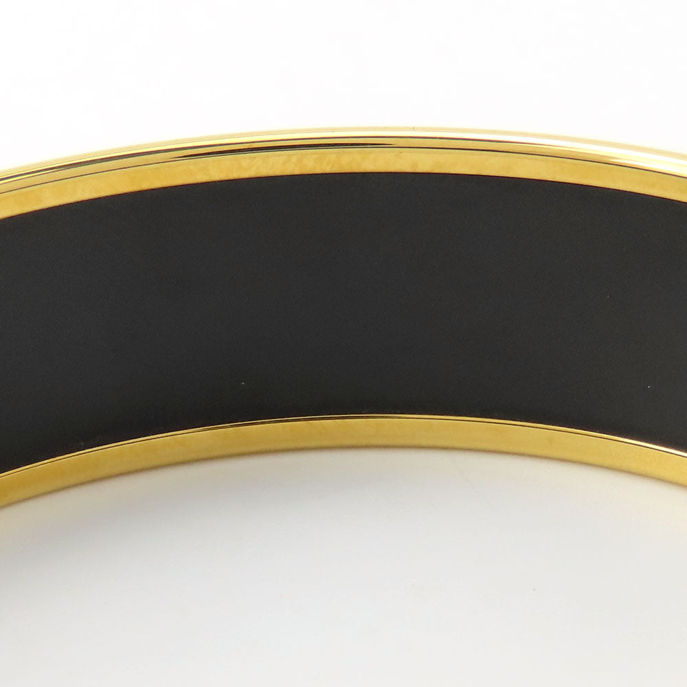 HERMES Bangle Metal, Cloisonne Orange Emilel GM Women Used