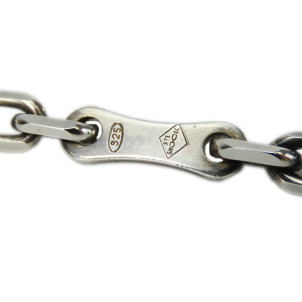 HERMES key ring Leather, Silver925 Orange Women Used