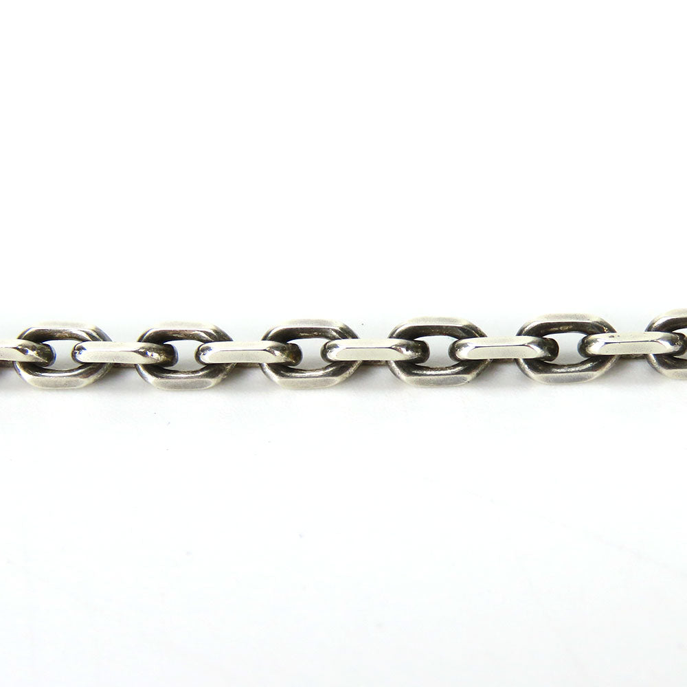 HERMES key ring Leather, Silver925 Orange Women Used