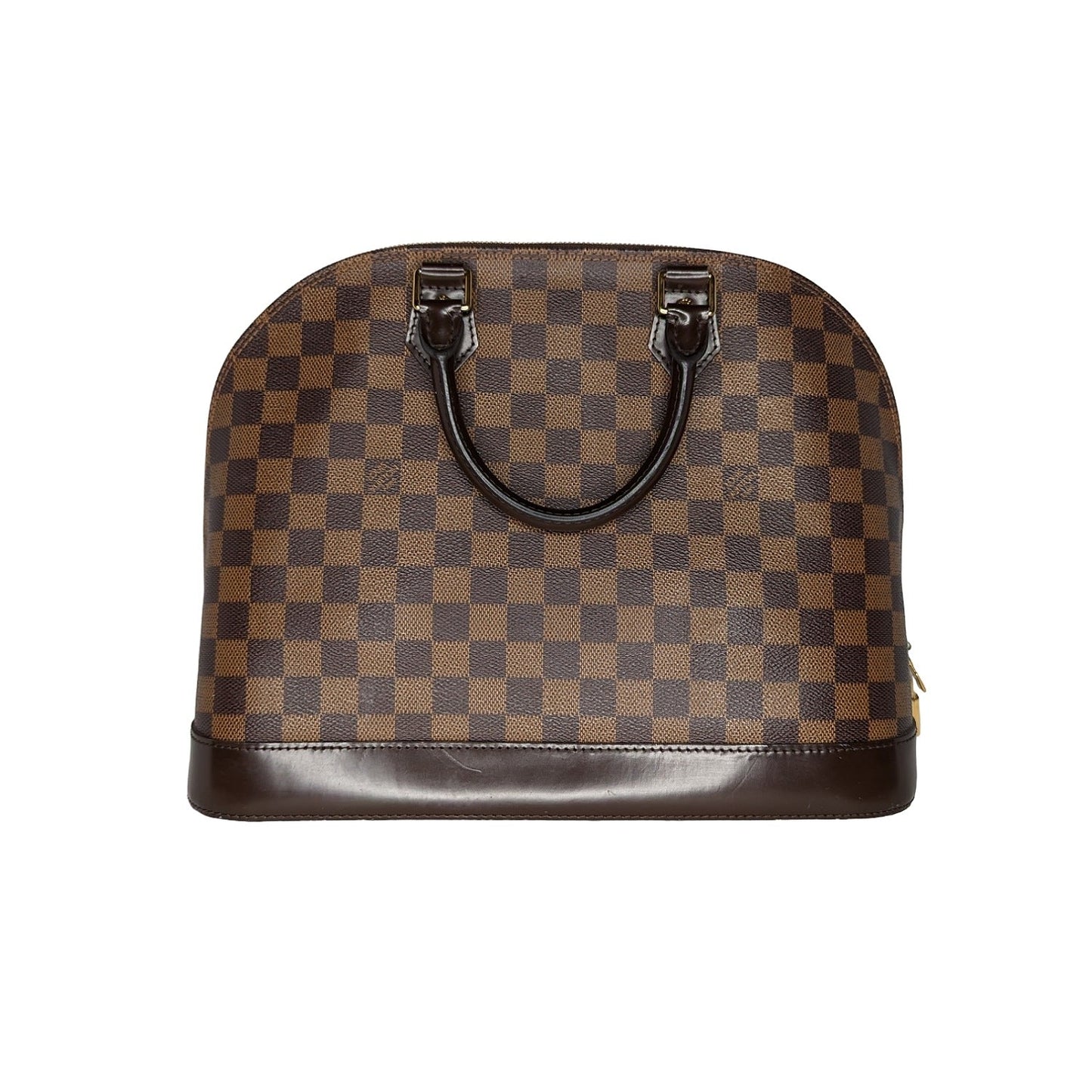 Louis Vuitton Damier Ebene Alma MM Handbag Satchel