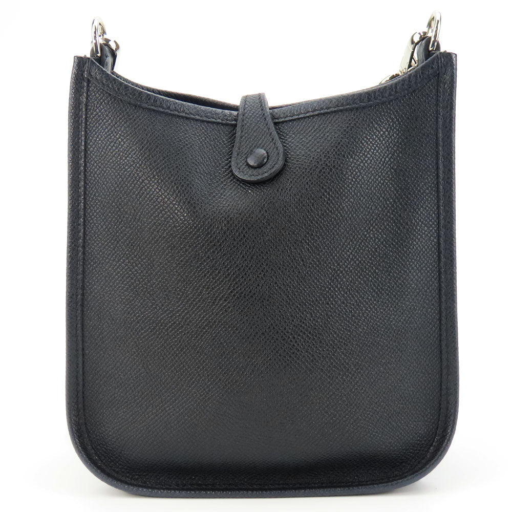 HERMES Shoulder Bag Epsom black Evelyn TPM Women Used