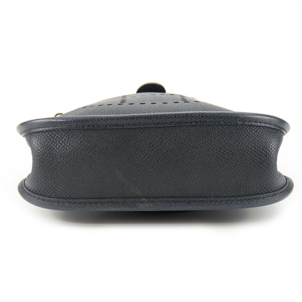 HERMES Shoulder Bag Epsom black Evelyn TPM Women Used