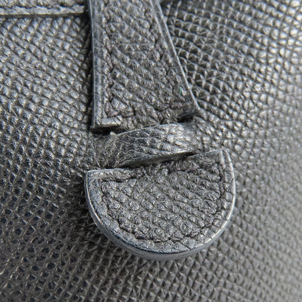 HERMES Shoulder Bag Epsom black Evelyn TPM Women Used