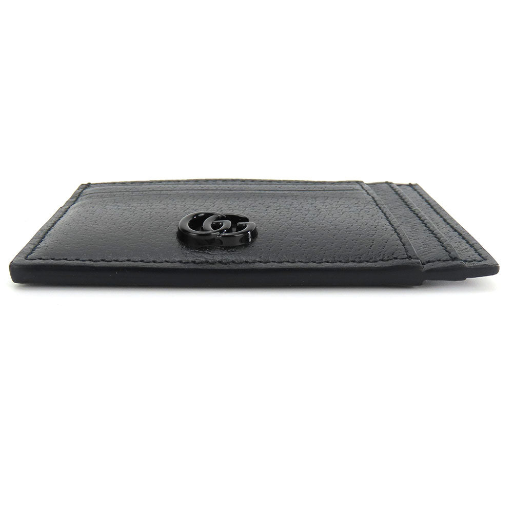 GUCCI Card Case 722734 leather black Double G unisex(Unisex) Used