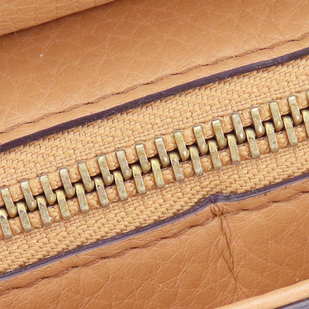 GUCCI Handbag 369176 leather beige Interlocking Soho Women Used
