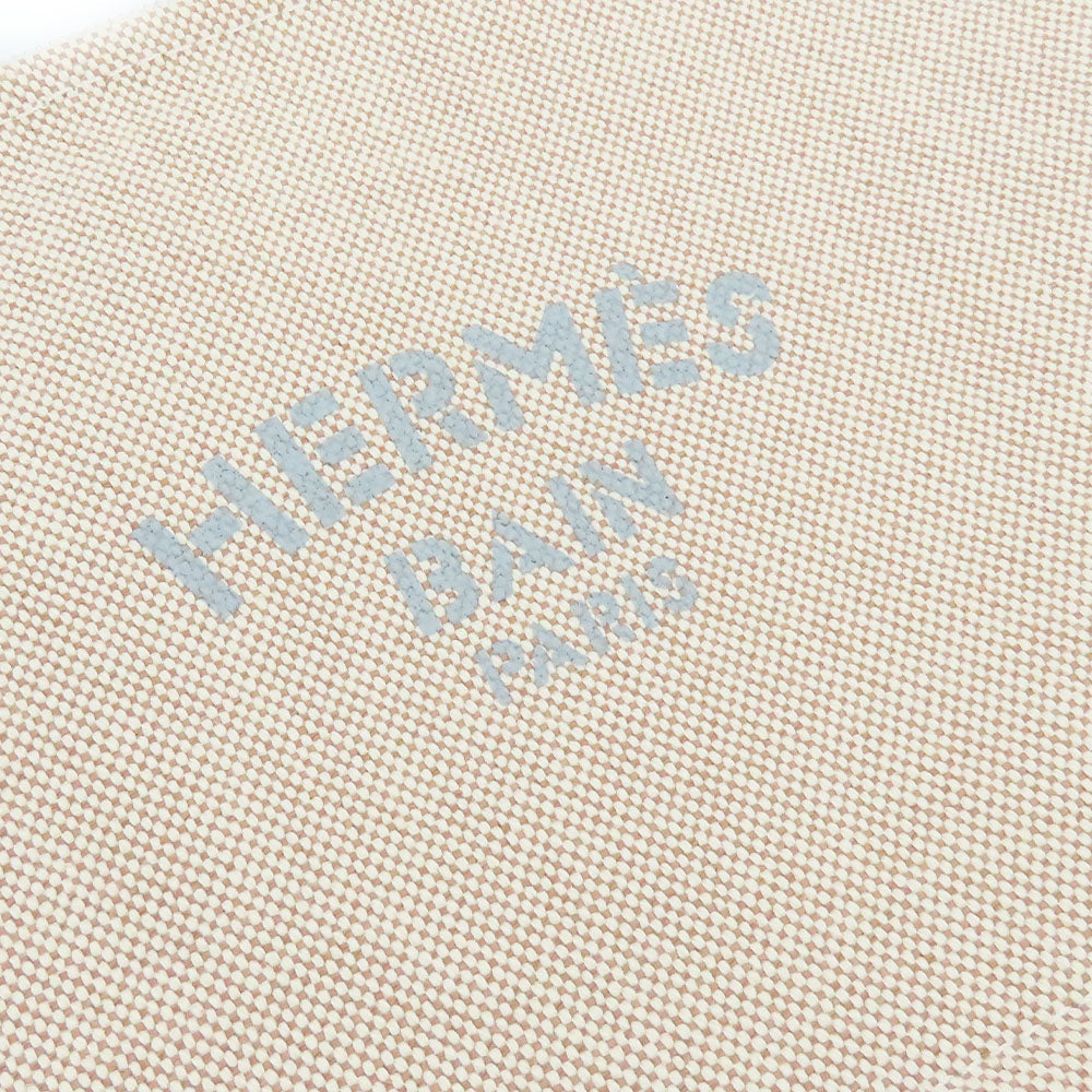 HERMES Pouch canvas Beige type New Yotting PM unisex(Unisex) Used