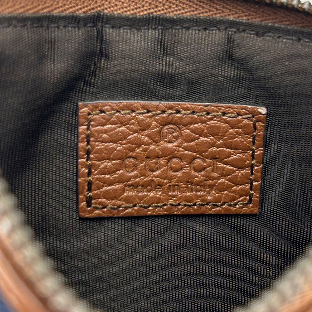 GUCCI Coin case 697717 GG denim Navy