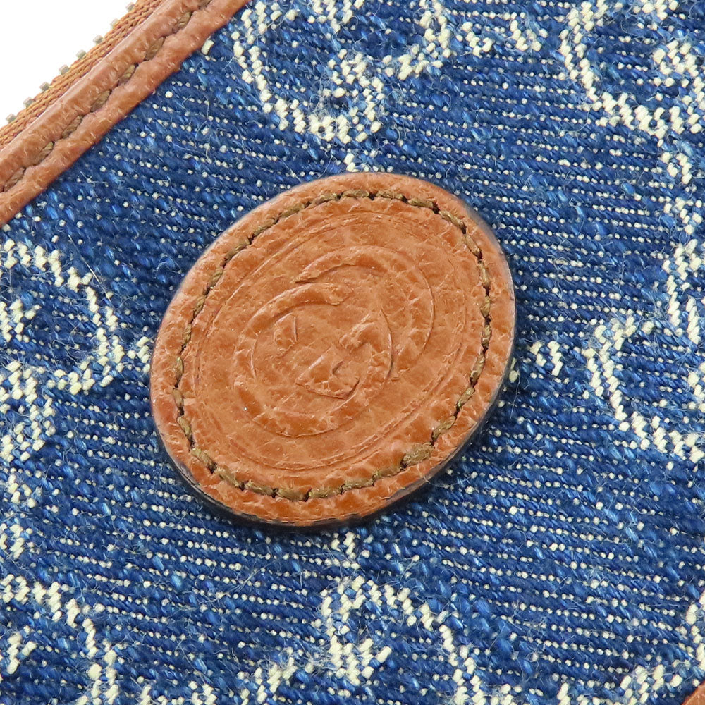 GUCCI Coin case 697717 GG denim Navy