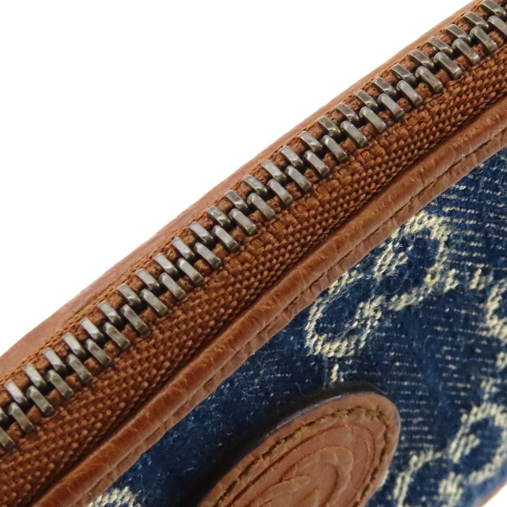 GUCCI Coin case 697717 GG denim Navy