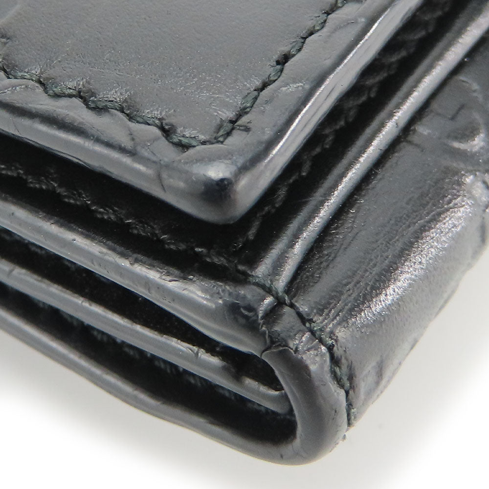 GUCCI Bifold Wallet 406925 Sima leather black Women Used