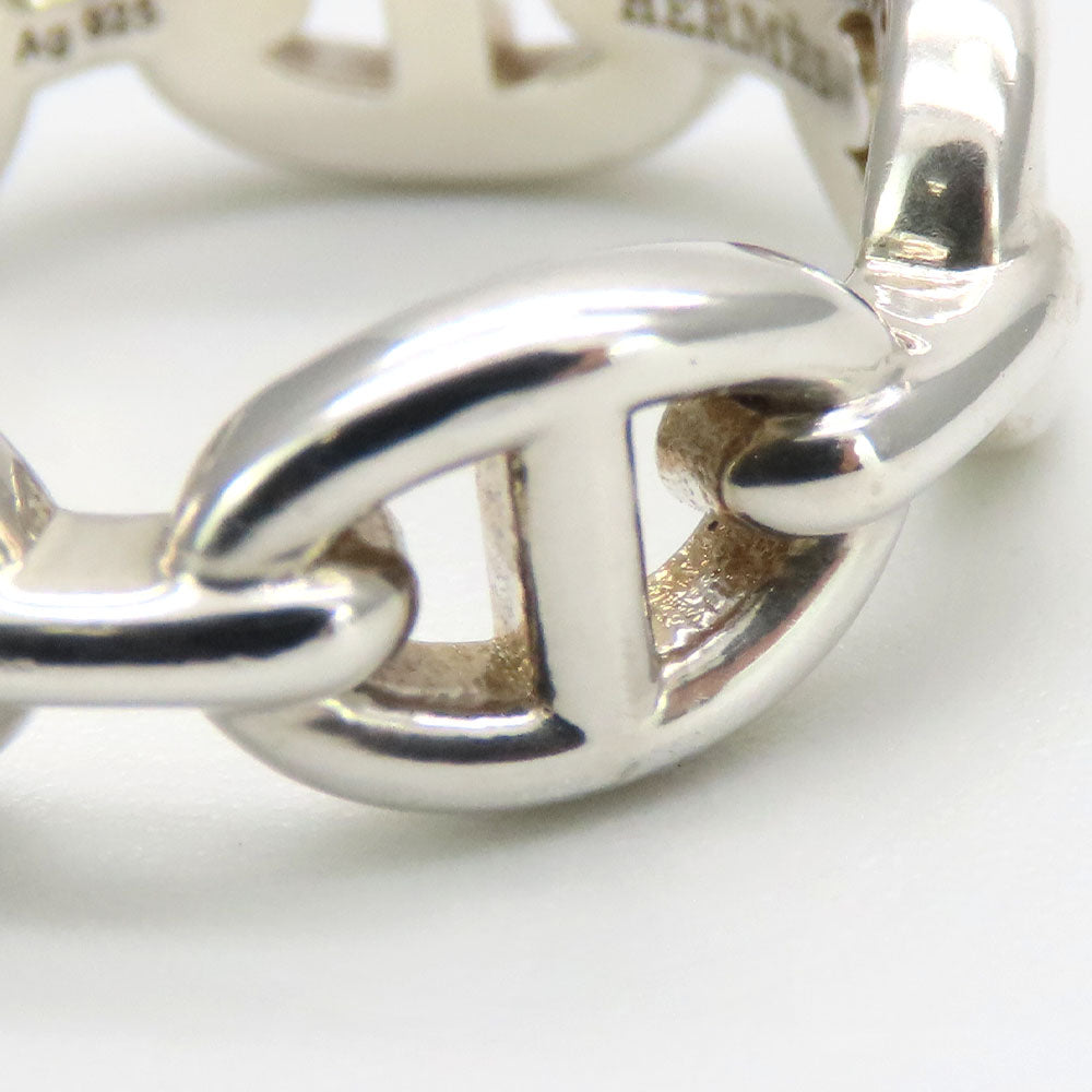 HERMES Ring H109507B Silver925 Silver Anchene Chene Dunkle Women Used