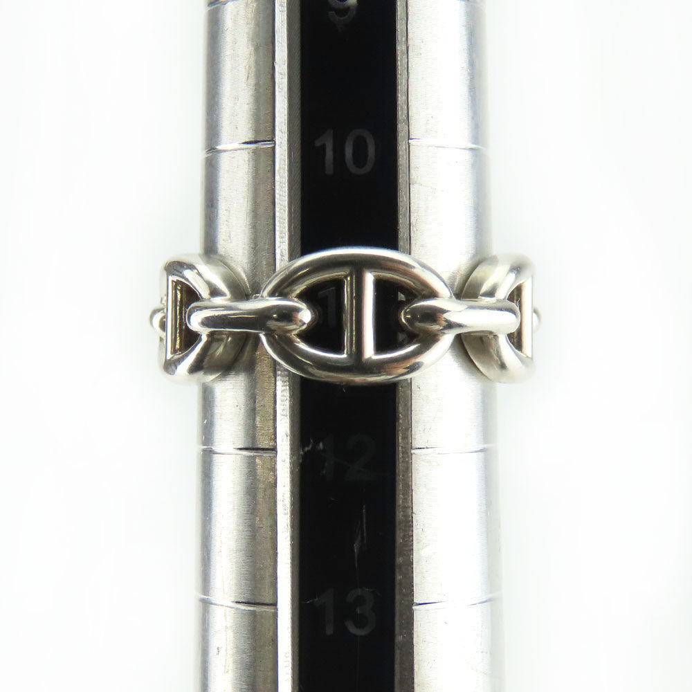 HERMES Ring H109507B Silver925 Silver Anchene Chene Dunkle Women Used
